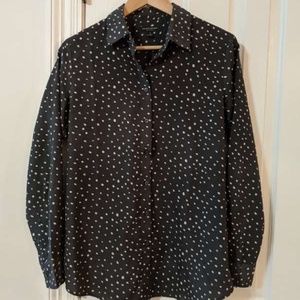 Banana Republic Button Down Polka Dot Blouse